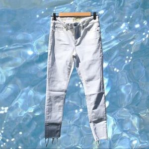 lucky brand ava skinny white jeans